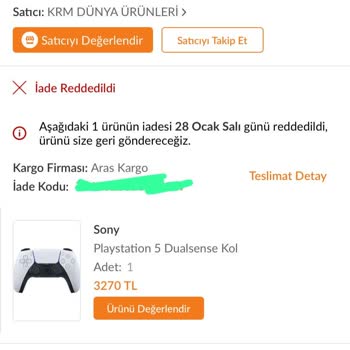 Arızalı Ürün Ve İade Sürecinde Yaşanan Sorunlar