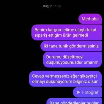 Yanlış Ürün Gönderimi Ve İlgisizlik