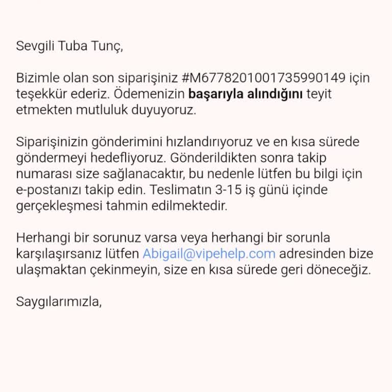 Kayıp Sipariş Ve İletişim Problemi