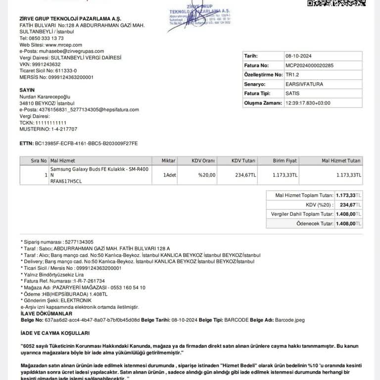 Samsung Buds Sağ Kulaklık Sorunu