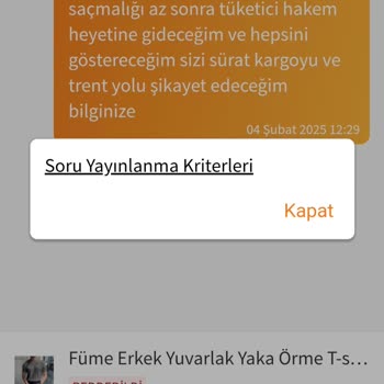 Kayıp Kargo Ve İlgisiz Müşteri Hizmetleri