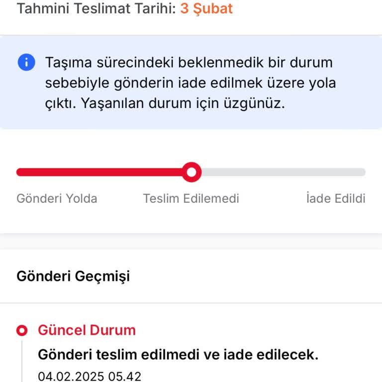 Kargo Teslimatında Büyük Hayal Kırıklığı