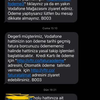 Vodafone Fatura Hataları Ve Müşteri Hizmetleri Sorunu