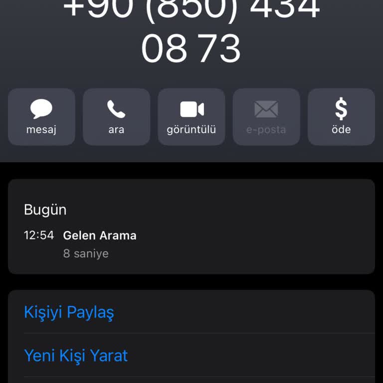 08504340873 Bilinmeyen Numaradan Şüpheli Arama Deneyimi!