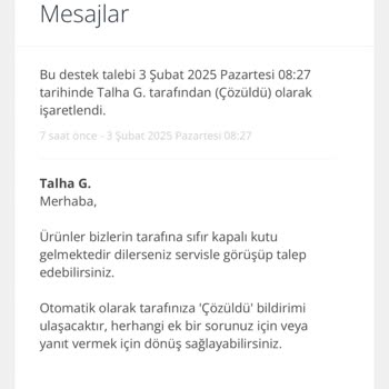 Sinerji Sitesinden Eksik Ve Kusurlu Ürün Teslimatı