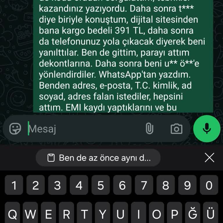 Instagram Çekilişinde Yanıltıcı Talep Ve Tehdit