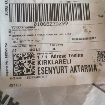 Yanlış Ürün Ve Hasarlı Teslimat Sorunu