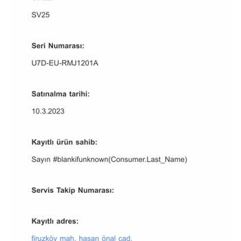 Dyson V8 Süpürge Başlığı Sorunu Ve Garanti Hizmeti