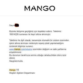 Sipariş Gecikmesi Ve İade Sürecindeki Sorunlar