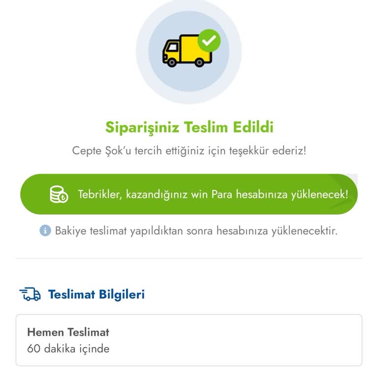 Cepte Şok Win Kampanyası Mağduriyeti