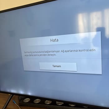 Samsung TV'de Hesap Bağlantı Sorunu