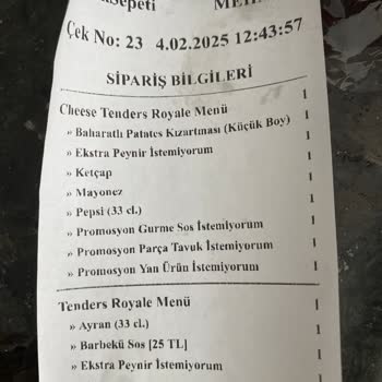 Öncelikli Sipariş Hayal Kırıklığı
