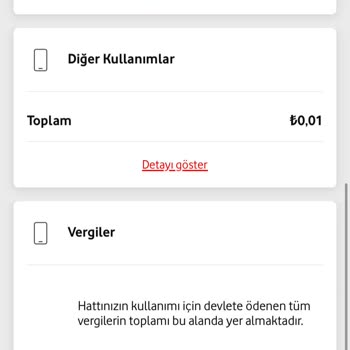 Vodafone Faturama Haksız Vergi Yansıtıldı