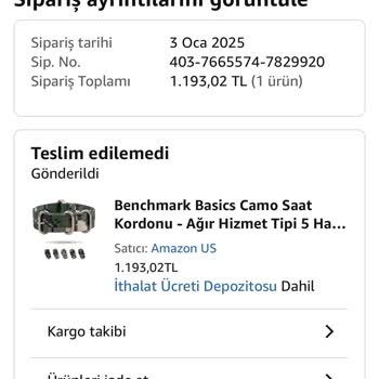 Amazon TR'de Gümrük Vergisi Ve İade Sorunu
