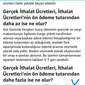 Amazon TR'de Gümrük Vergisi Ve İade Sorunu