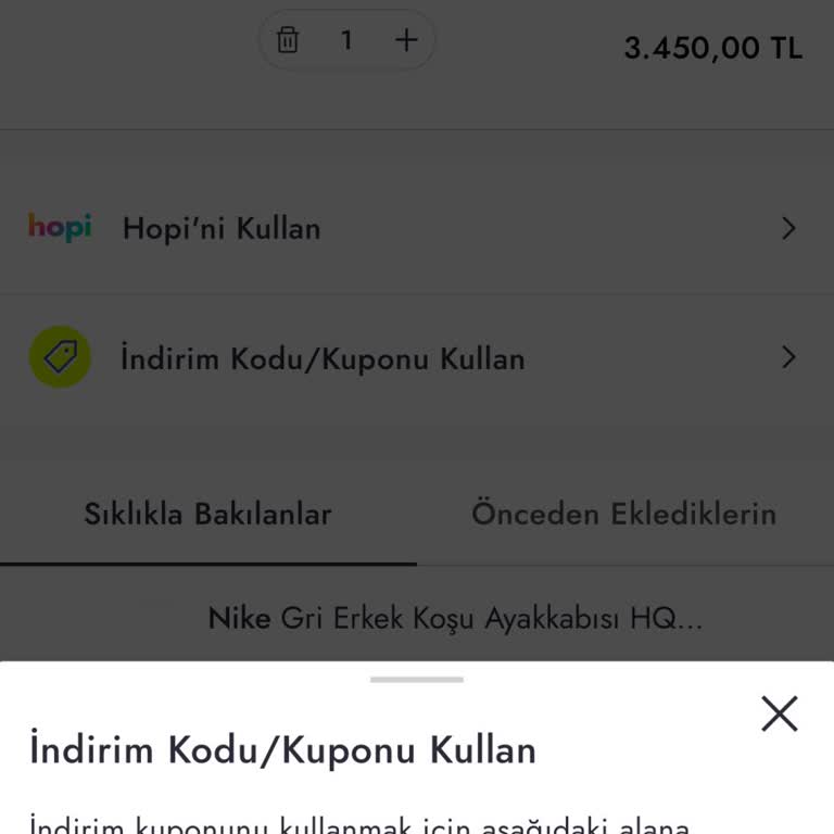Boyner İndirim Kodu Kullanım Sorunu