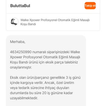 Eksik Parça Sorunu Ve Yanıltıcı Bilgilendirme