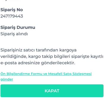 Sipariş İptali Ve Geciken Kargo Sorunu