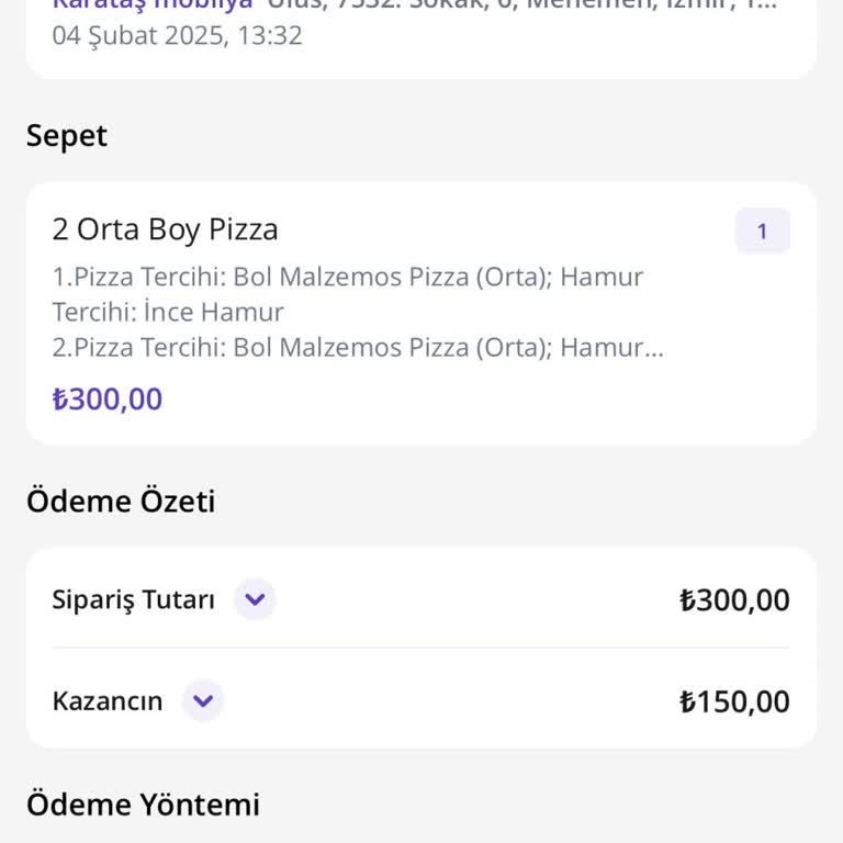 Soğuk Ve Geç Gelen Pizza Mağduriyeti