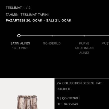 Zara Online Sipariş Teslimatında Yaşanan Gecikmeler Ve İletişim Sorunları