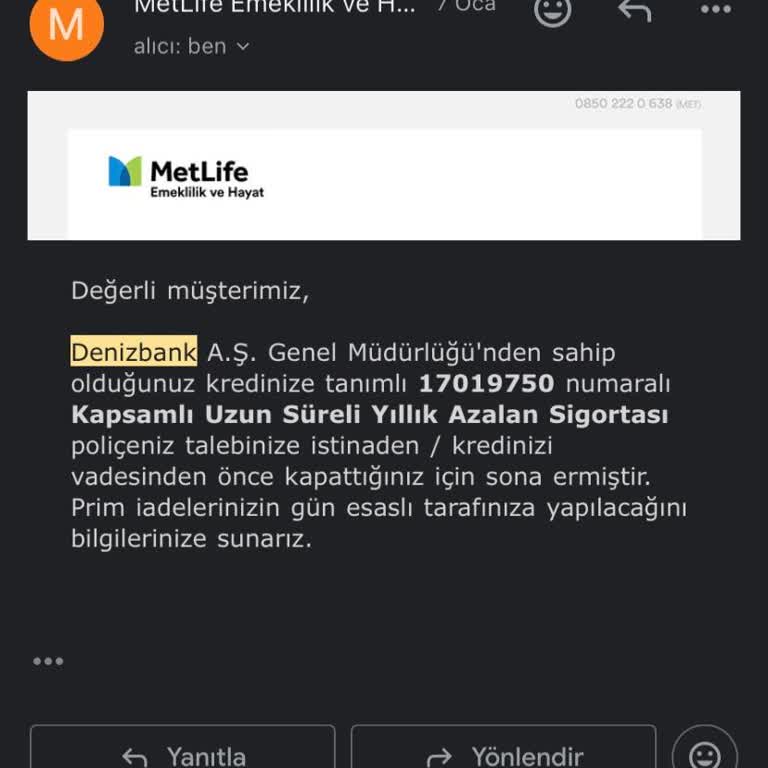 Erken Kapatılan Kredinin Hayat Sigortası İadesi Bekleniyor