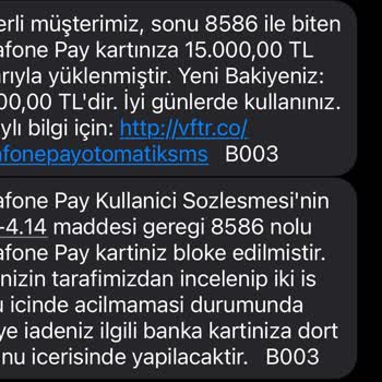 Vodafone Pay Sanal Kartım Bloke Edildi: Acil Yardım Talebi
