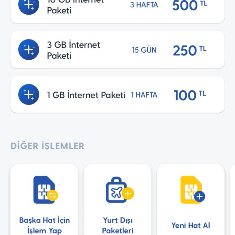 Turkcell'in Fahiş Ek Paket Fiyatları