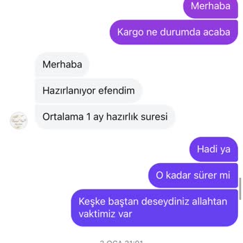 Teslimat Süresi Ve İletişim Sorunları