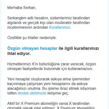 Hesabım Haksız Yere Askıya Alındı
