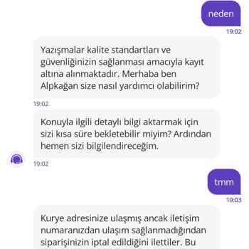 Getir Yemek'ten Adres Bulunamadı İptali Ve İade Sorunu