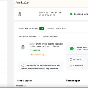 İade Edilmeyen Ürün Ve İletişim Sorunları