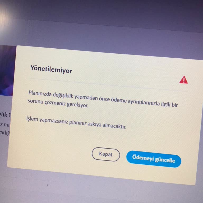 Adobe Üyelik İptali Ve Ödeme Sorunu