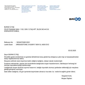 Bridgestone Lastiklerinin Erimesi Ve Müşteri Hizmetleri Hayal Kırıklığı