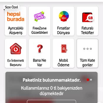 Vodafone FreeZone Ayrıcalıkları Hesabıma Yansıtılmadı