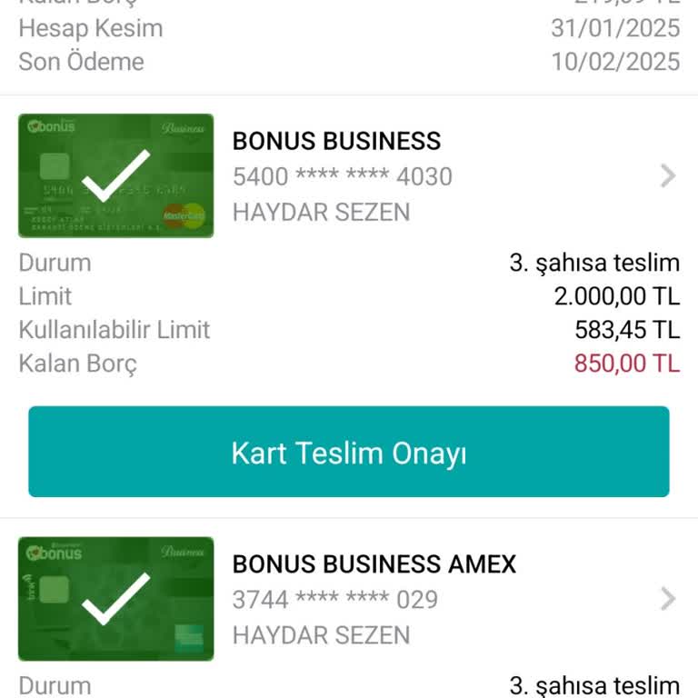Kullanılmayan Karttan Alınan Aidat Ücreti Sorunu