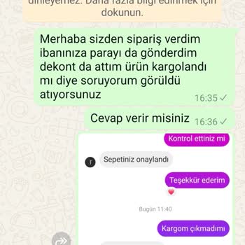 Instagram Üzerinden Sipariş Sorunları