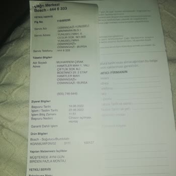 Bosch Buzdolabı Kapak Lastiği Sorunu Ve Yüksek Servis Ücreti