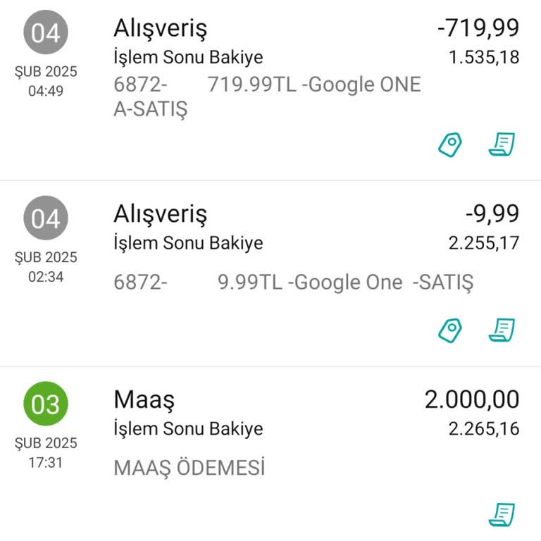İzinsiz Google One Ücreti: Hesabımdan Çekilen 719.99 TL'nin İadesini Talep Ediyorum