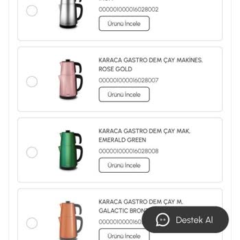 Karaca Çay Makinesi Değişim Sorunu