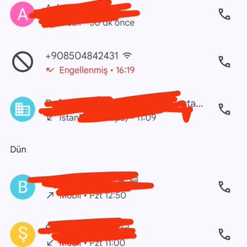 Sürekli Rahatsız Eden Bilinmeyen Aramalar