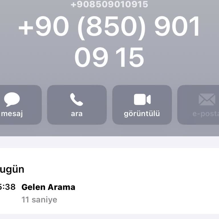 08509010915 Ses Gelmiyor!