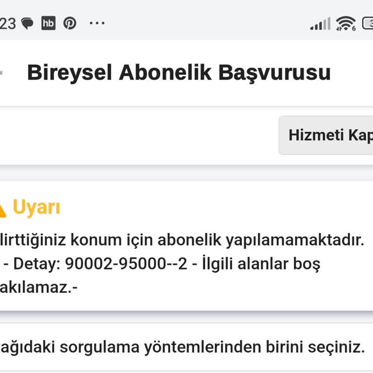 E-devlet Abonelik Başvuru Hatası