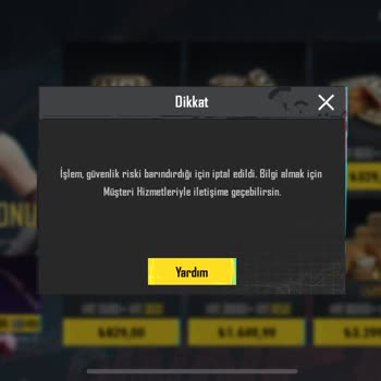 PUBG Mobile UC Alımında Sürekli İptal Sorunu