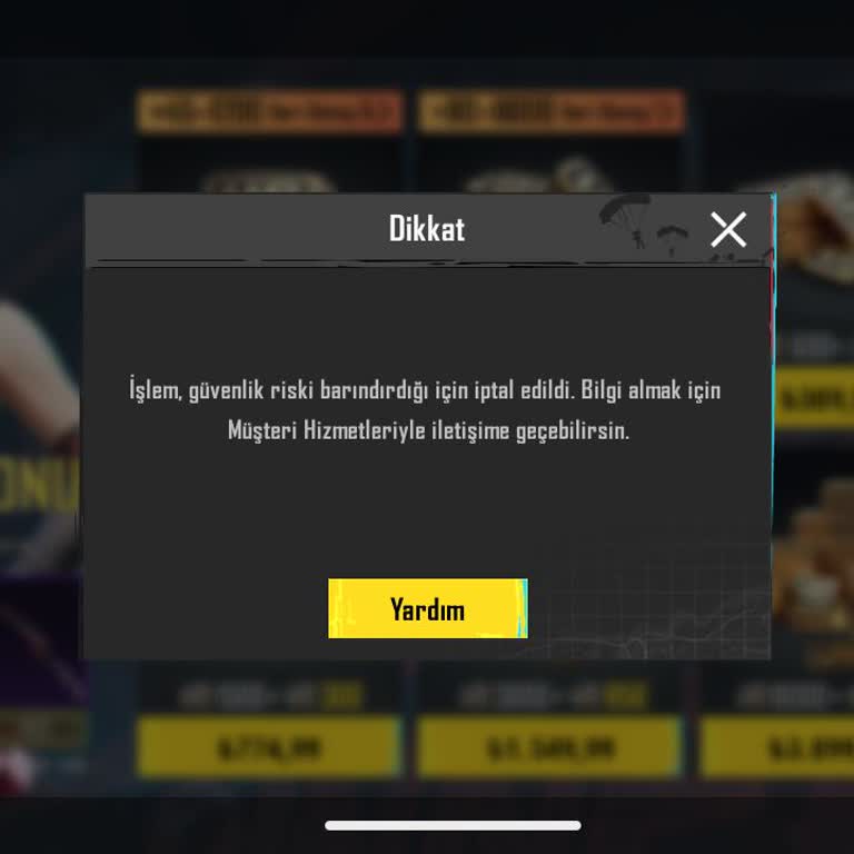 PUBG Mobile UC Alımında Sürekli İptal Sorunu