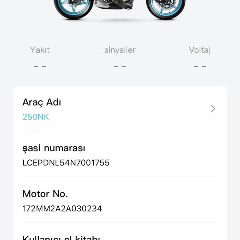 CFMOTO Uygulamasında Yanlış Model Bilgisi Sorunu