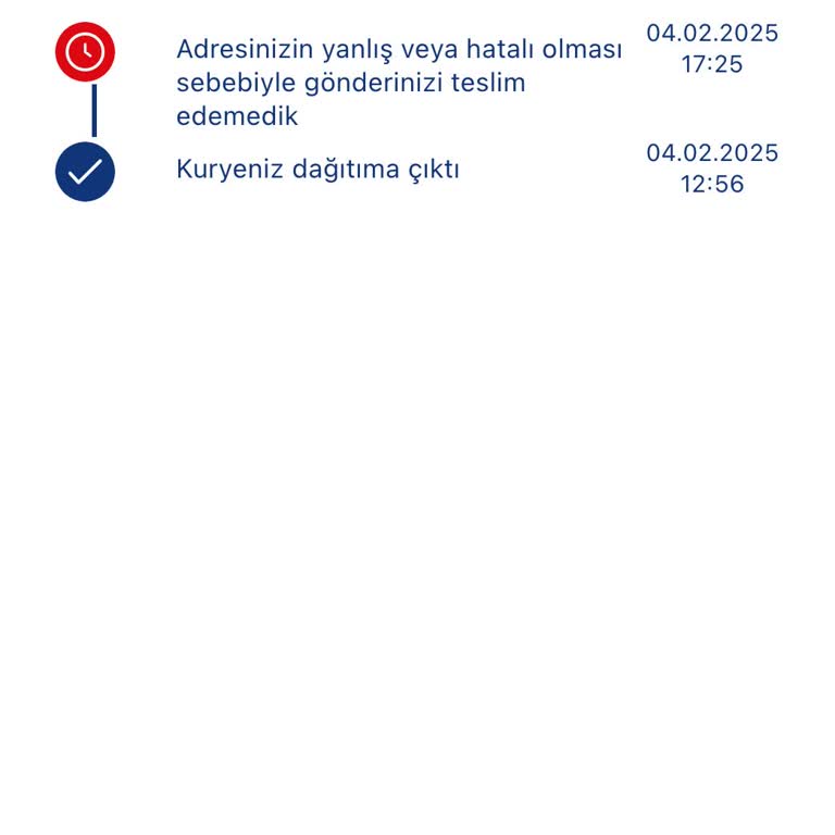 Yanlış Adres Girişi Nedeniyle Teslim Edilemeyen Kargo