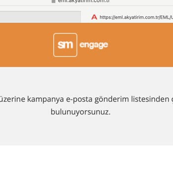 Ak Yatırım Bülteninden Çıkış Sorunu Ve Israrcı E-postalar