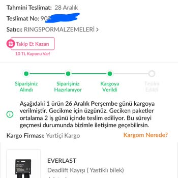 Trendyol'dan Alınan Ürün Teslim Edilemiyor Ve İletişim Sorunları