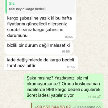 Yüksek Kargo Ücreti Ve Yanıltıcı İade Politikası