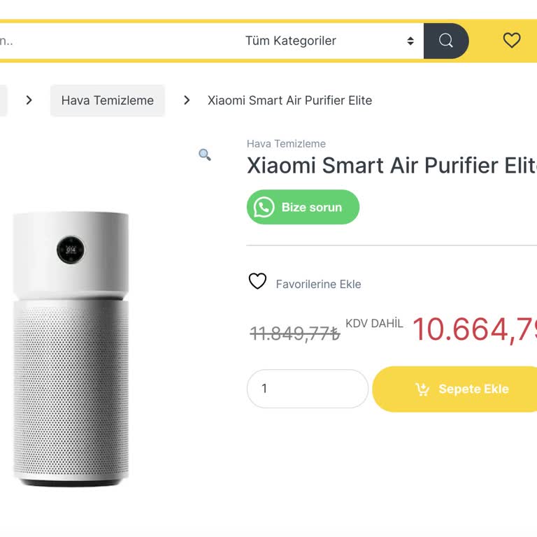 Evinidiz Xiaomi'den Alınan Hava Temizleyici İçin Uzayan Teslimat Ve İade Süreci!